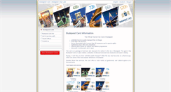 Desktop Screenshot of budapestcitycard.com